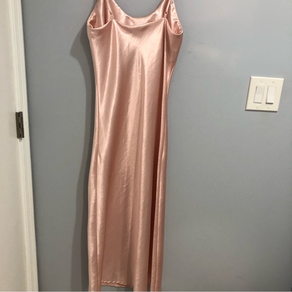 Double Zero Light Pink Cowl Neck Slip Dress, size M - Picture 4 of 7